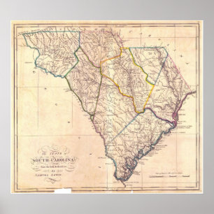 Poster Carolina do Sul: 1818