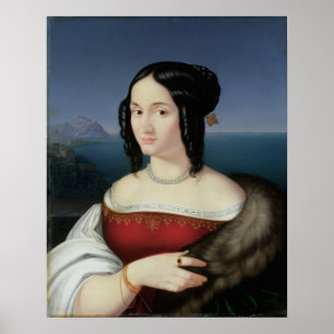 Pôster Carolina Grossi, primeira esposa do artista