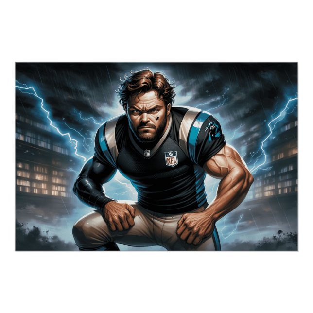 Pôster Carolina Panthers 3 (Frente)