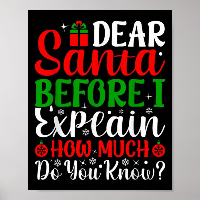Poster Caros Papais noeis Antes De Explicar Quanto Vocês  (Frente)