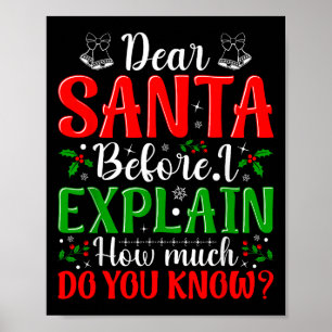Poster Caros Papais noeis Antes De Explicar Quanto Vocês