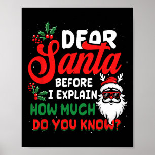 Poster Caros Papais noeis De Natal Eu Posso Explicar Quan