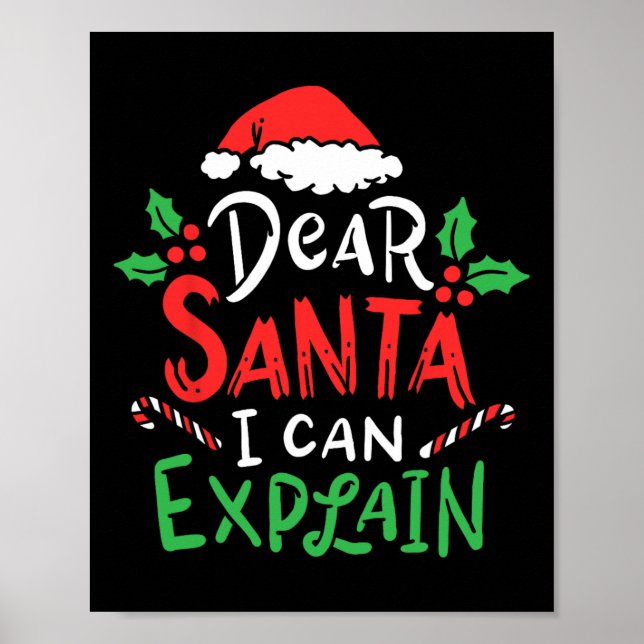 Poster Caros Papais noeis De Natal Posso Explicar Papais  (Frente)