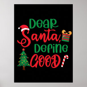 Poster Caros Papais noeis definem um bom Natal engraçado