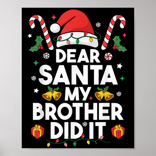 Poster Caros Papais noeis, Meu Irmão Fez Um Feliz Natal (Frente)