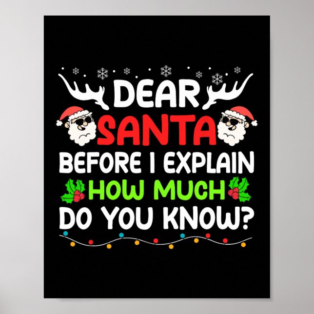 Poster Caros Papais noeis Que Posso Explicar O Natal Para (Frente)