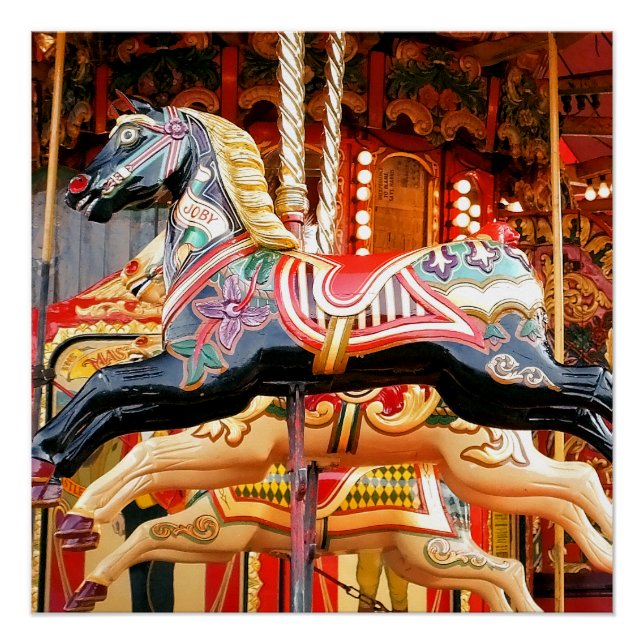PÔSTER CAROUSEL HORSE (Frente)