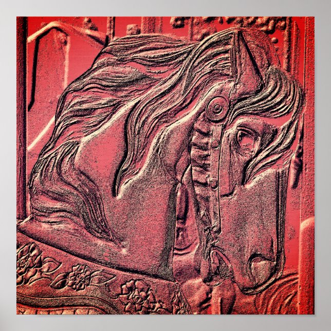 Poster Carousel Horse Art (Frente)