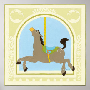 Poster Carousel Horse por June Erica Vess