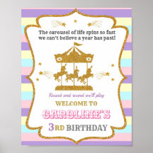 Carousel - sinal de boas-vindas a Girl circus post