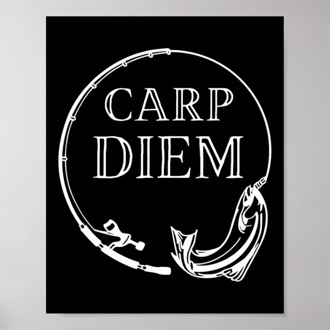 Poster Carp Diem Agarra A Carpa Engraçada Diem (Frente)