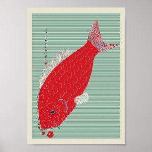 Pôster Carpa de Koi do japonês