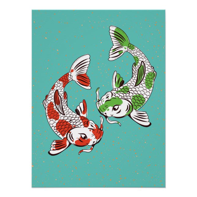 Pôster Carpa Koi (Frente)