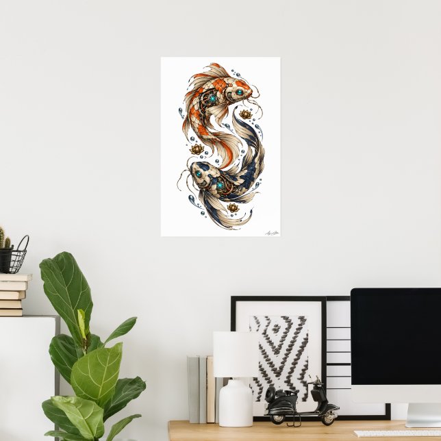 Poster Carpa Mecânica (Escritório em casa)