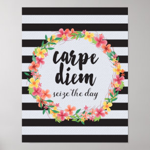 Pôster Carpe Diem / Agarre A Cotação Do Dia
