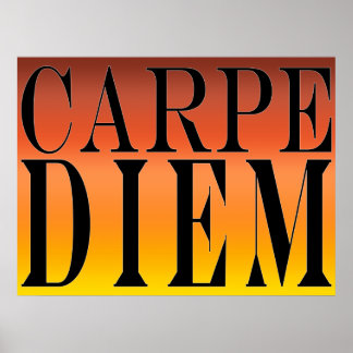 Pôster Carpe Diem Agita o Dia da Felicidade de Citação La