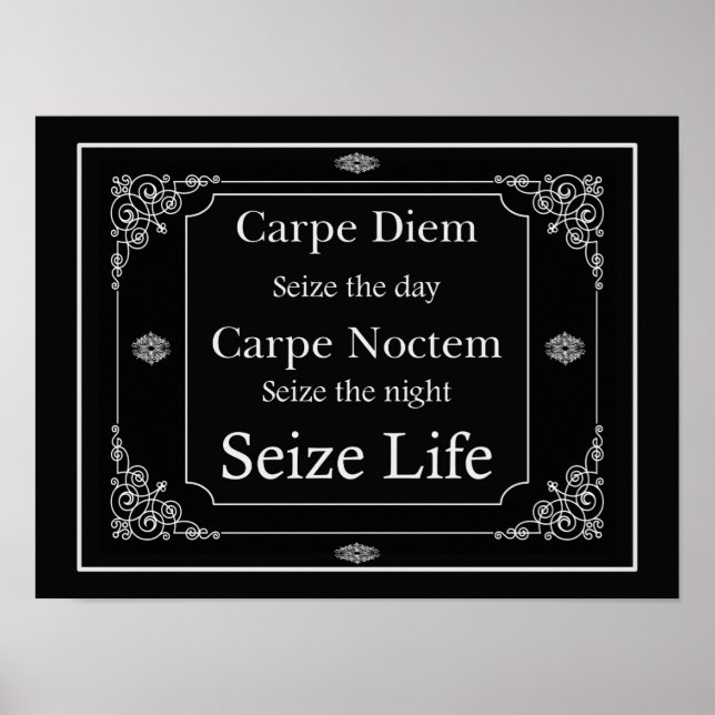 Poster Carpe Diem e Agarra a Vida (Frente)