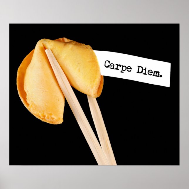 Poster Carpe Diem Fortune Cookie (Frente)