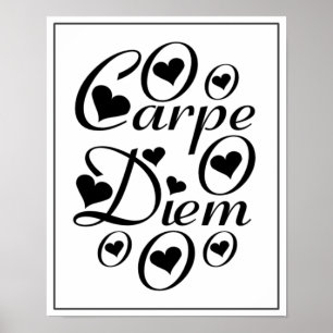 Pôster Carpe Diem Home/ Office Decor