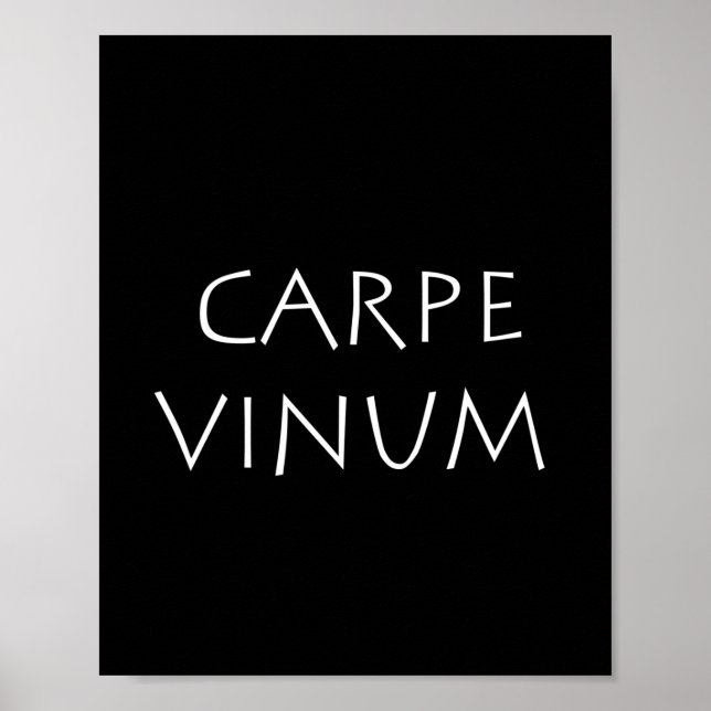 Poster Carpe vino (Frente)