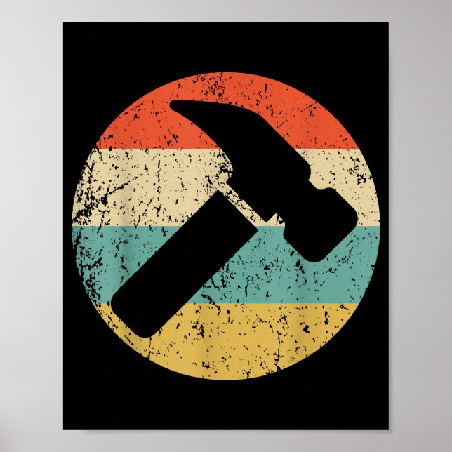 Poster Carpenter Vintage - Hammer Retrovisor (Frente)