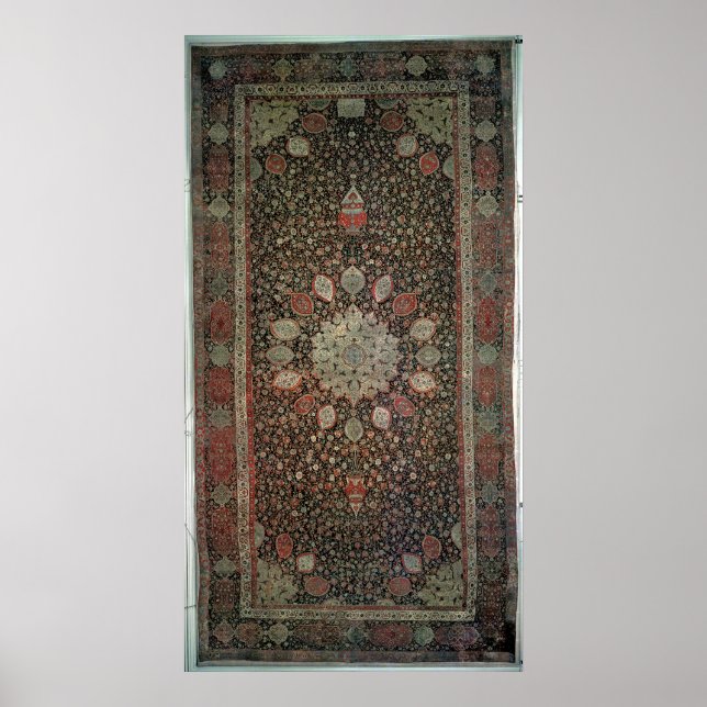 Pôster Carpete de Ardabil feito para a mesquita em Ardabi (Frente)