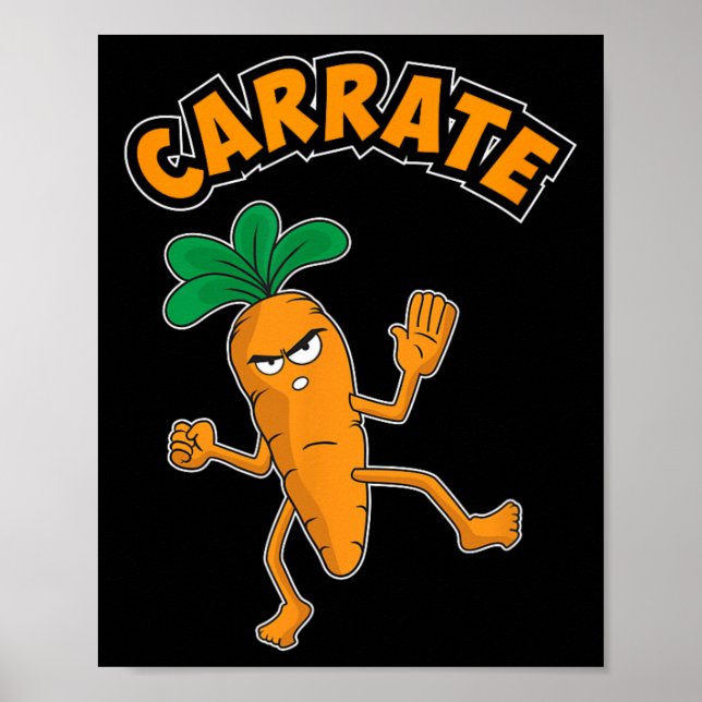 Poster Carrate Carrate Carrate Carrot Carrot Pun (Frente)