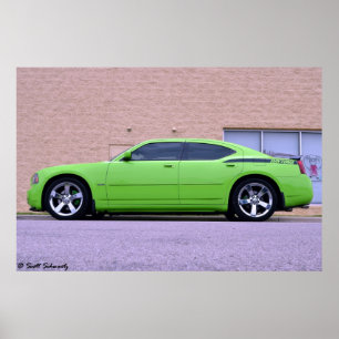 Poster Carregador Daytona R/T de 2007 Dodge