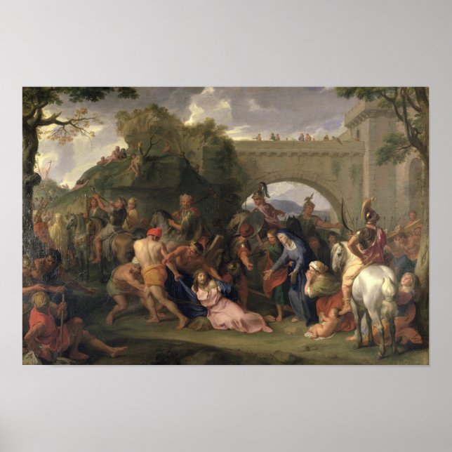 Pôster Carregando cristo da Cruz, 1688 (Frente)