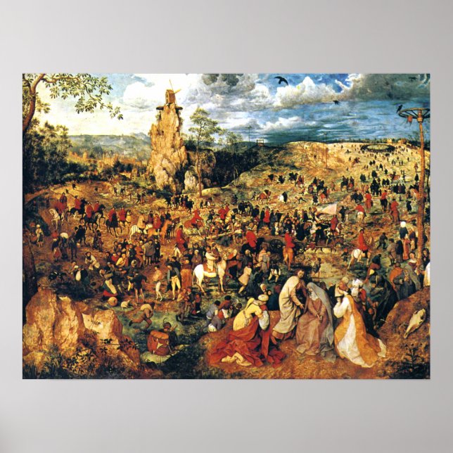 Pôster Carregando cristo da cruz Pieter Bruegel, o Velho (Frente)