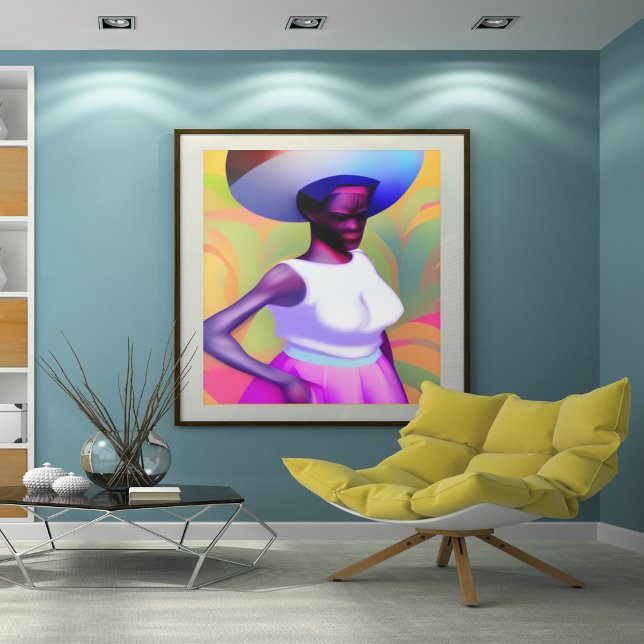 Poster Carregando De Mulher Velha Africana Vase Na Cabeça (Criador carregado)