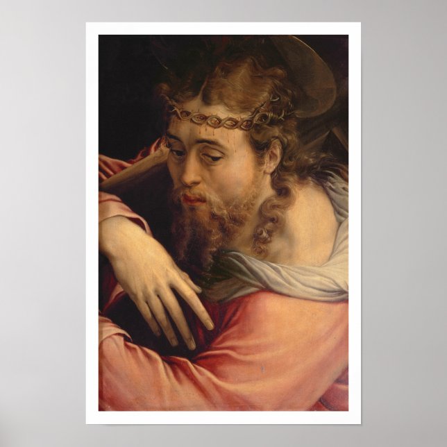 Pôster Carregando do cristo Cruz, 1540-45 (óleo no painel (Frente)