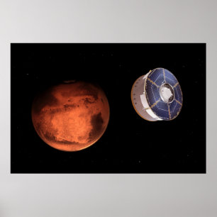 Poster Carregando Espacial A Rover Perseverante