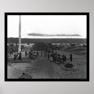 Pôster Carregando um canhão no forte C.F. Smith 1865