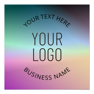 Pôster Carregar logotipo Cores de gradiente de variação