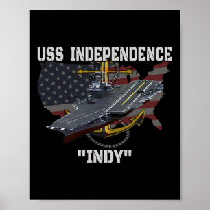 Poster Carrier Uss Independence Cv- 62 Cva-62 Veteranos D
