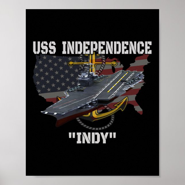 Poster Carrier Uss Independence Cv- 62 Cva-62 Veteranos D (Frente)