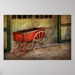 Poster Carrinho - Aquele velho carrinho vermelho