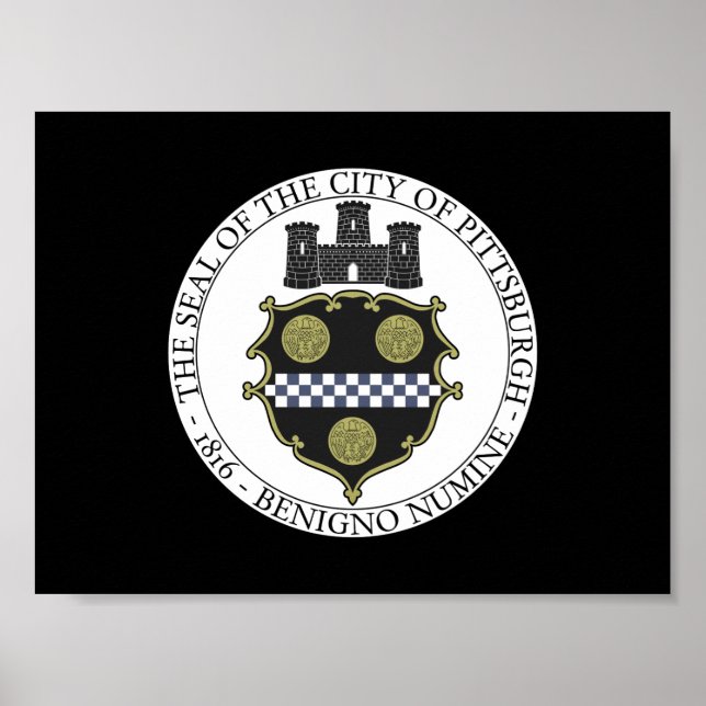 Poster Carrinho da cidade de Pittsburgh (Frente)