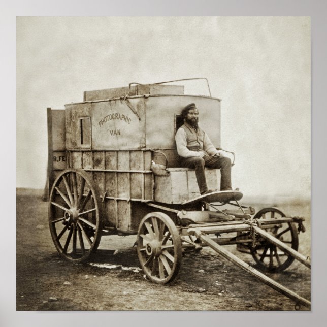 Poster Carrinho de fotografia de Roger Fenton Realismo Fo (Frente)