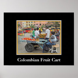 Pôster Carrinho de Fruta colombiano