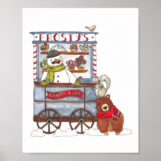 Poster Carrinho doce de Frosty - Bonitão Feriado (Frente)