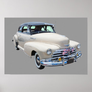 Poster Carro 1948 antigo de Chevrolet Fleetmaster