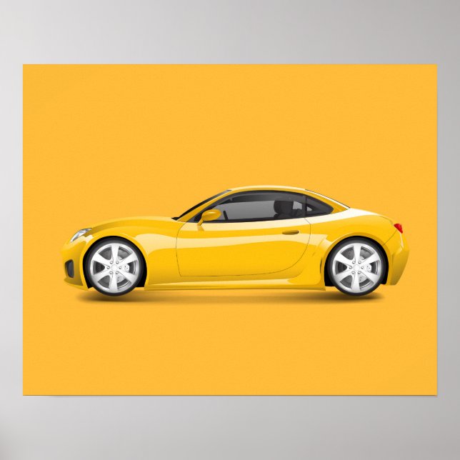 Poster Carro Amarelo (Frente)