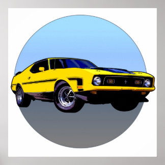 Poster Carro Amarelo