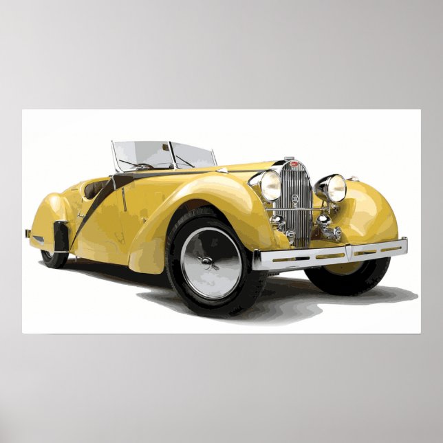 Poster Carro antigo (Frente)