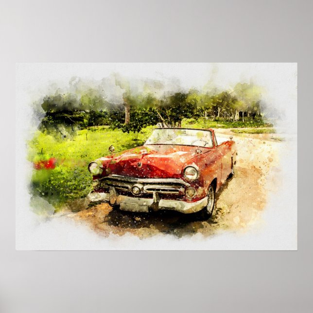 Poster Carro antigo (Frente)