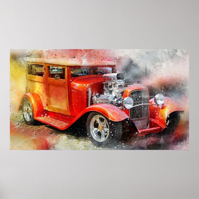 Poster Carro antigo (Frente)