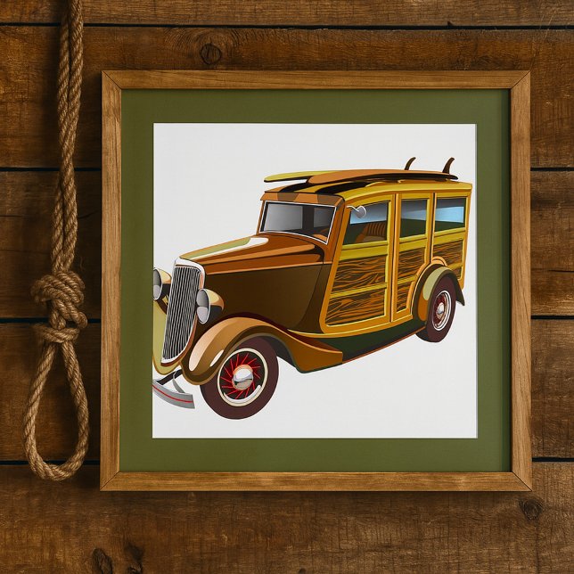 Poster Carro Antigo Vintage (Criador carregado)