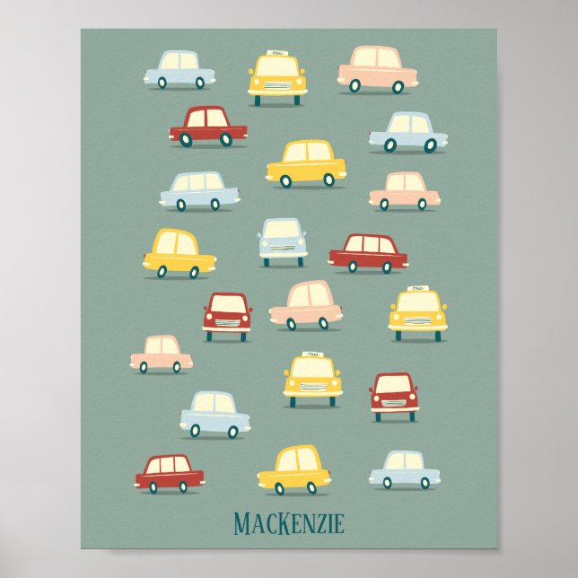 Poster Carro Cento Personalizado (Frente)